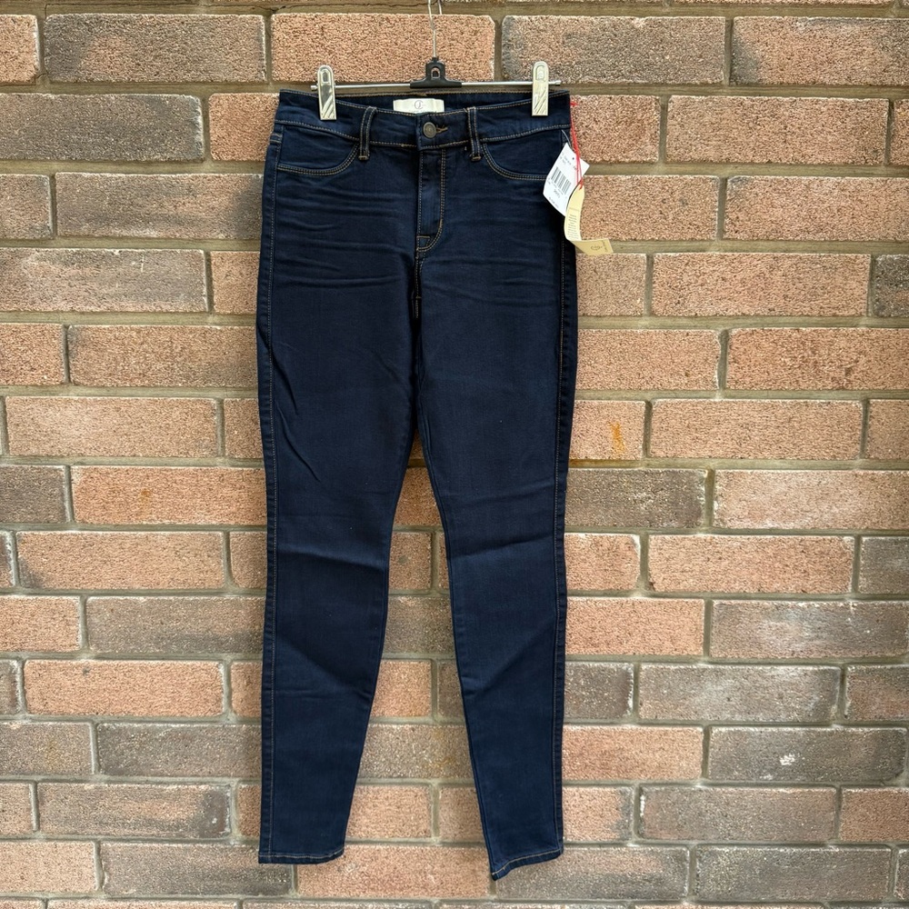 Cj By Cookie Johnson Classic Dark Wash Blue Skinny Jeans for Women Multi sizes